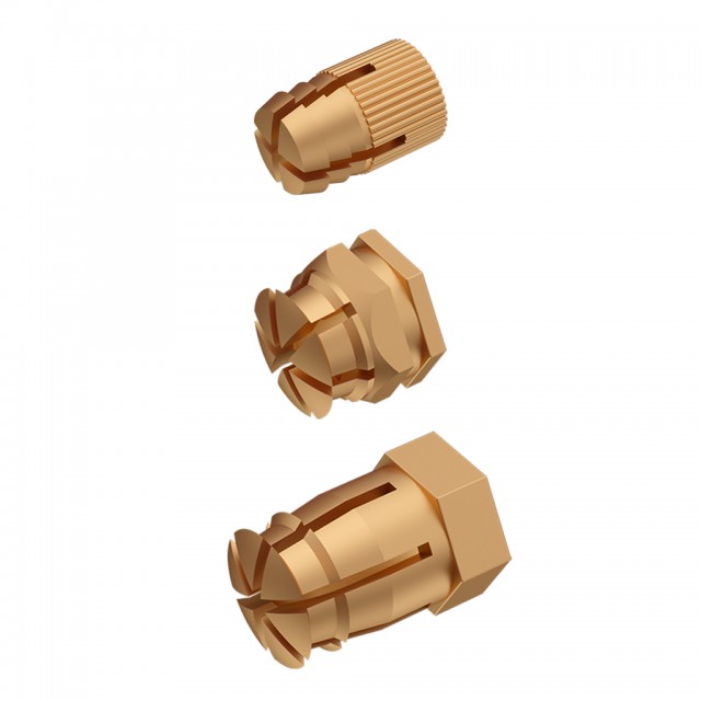 BRASS WOOD NUTS